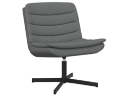 Conjunto 1 Cadeira Giratória Vidaxl Cinzento Tecido (63 X 75 X 76 Cm)