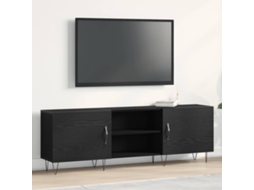 Vidaxl Conjunto De Móvel De Tv 150 X 30 X 50 Cm Carvalho Preto