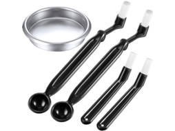 2026-linjou 4 Cepillos Limpiadores Para Máquina De Café Y Filtro Ciego De 58 Mm De Acero Inoxidable