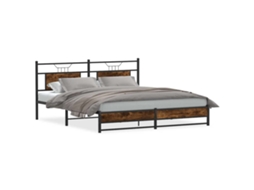 Bed Frame, Bed Frames Vidaxl Marrom Madeira Processada (160 X 200 Cm)