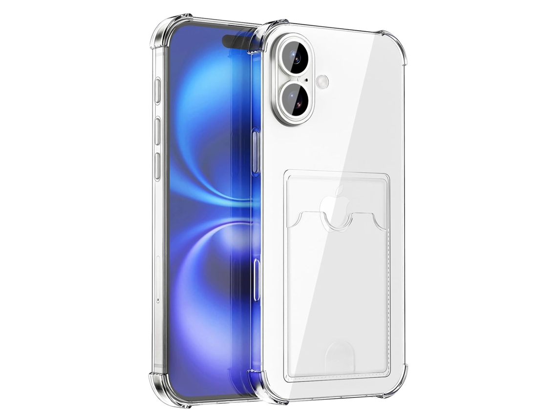 Capa Com Compartimento Para Cartão Compatível Com Iphone 17