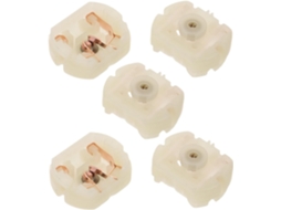 Conjunto de 5 Peças: Suporte Escova Motor, Ajustador Data Porta, Tampa Traseira e Travamento Extremidad Central.