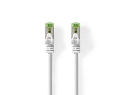 Cabo Cat7 NEDIS S/Ftp Rj45 Macho Rj45 Macho 10,0 M Snagless Redondo Lszh Branco