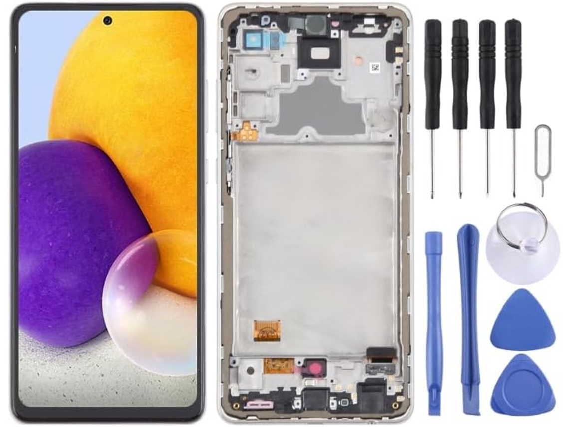 Tela Oled Lcd De 6,43 Polegadas Para Galaxy A72 4g Sm-a725, Conjunto Completo Com Digitalizador E Moldura.