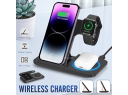 Carregador Sem Fio 15w Estação de Carregamento Rápido para Apple Watch Iphone Airpods SUNNY SPACES