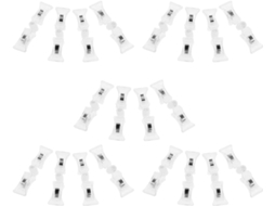 Clips Transparentes Para Sinalização Giratória, Suporte De Plástico Dupla Face, 20 Unidades Para Exposição Em