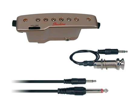Shadow Captador Ativo de Soundhole Humbucker com Cabo de 4 Metros Bateria de 3