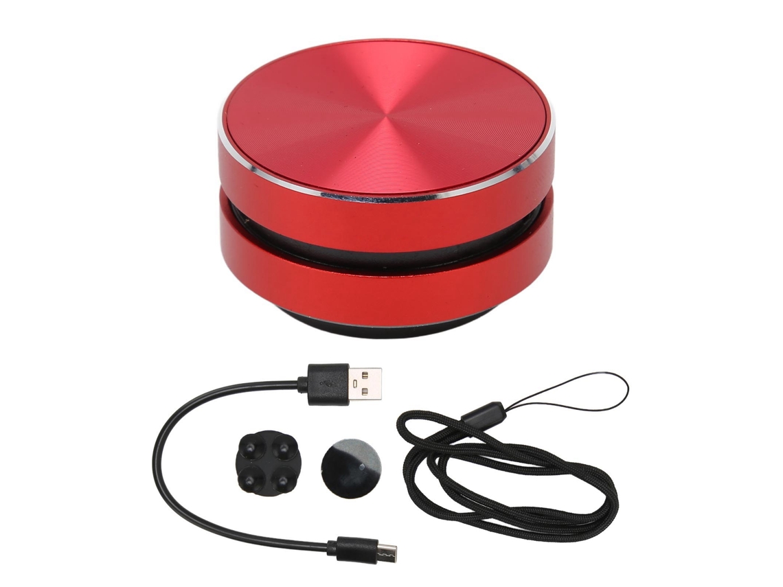 Coluna De Condução Óssea Bluetooth Estéreo Magnética Portátil Mini Sem Fio Vermelha Para Casa E Exterior