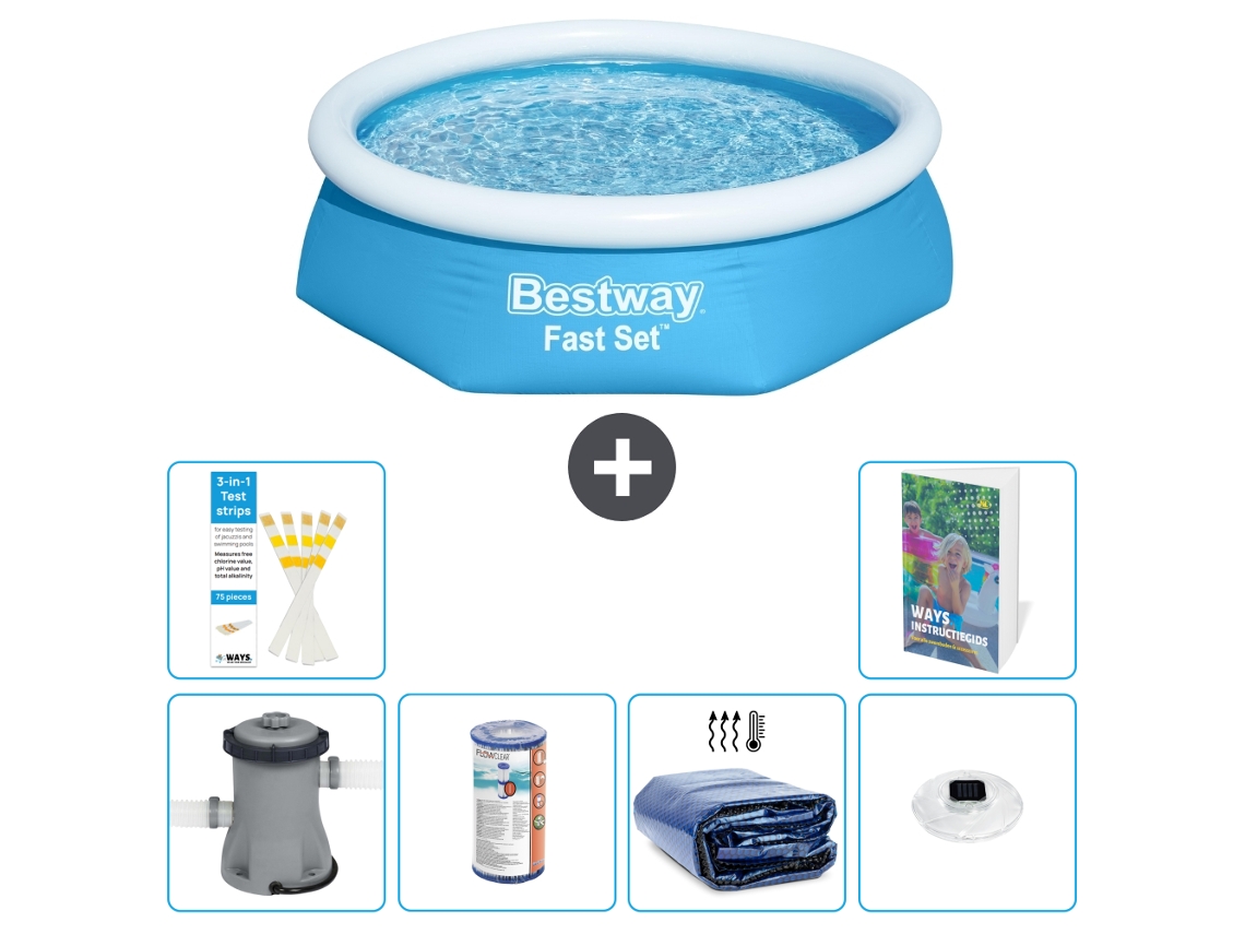 Bestway Piscina Bestway Fast Set Redonda - 244x61 Cm - 7-peças S275