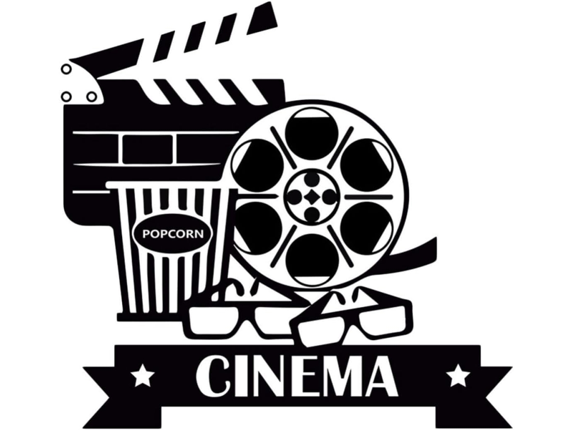 Adesivo De Parede Decorativo De Cinema, Adesivo Removível Em Pvc, À Prova D'água.
