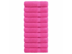 Vidaxl Toalhas De Mãos Premium Solund 10 Pcs 50x100 Cm 600 Gsm Rosa