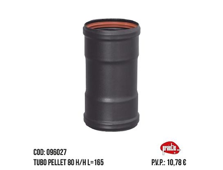 Manga de Pellets 80 H/H L=165 096027 PRACTIC