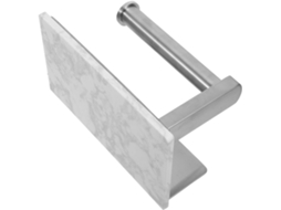 Suporte De Papel Higiênico Parede Tofficu Em Aço Inoxidável Com Prateleira Mármore, Design Moderno E Elegante, Otimiza O