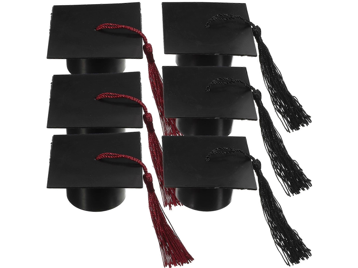Conjunto De 6 Caixas Para Lembrancinhas De Formatura Com Chapéus E Borlas, Perfeitas Para Doces E Doces. Hengjian