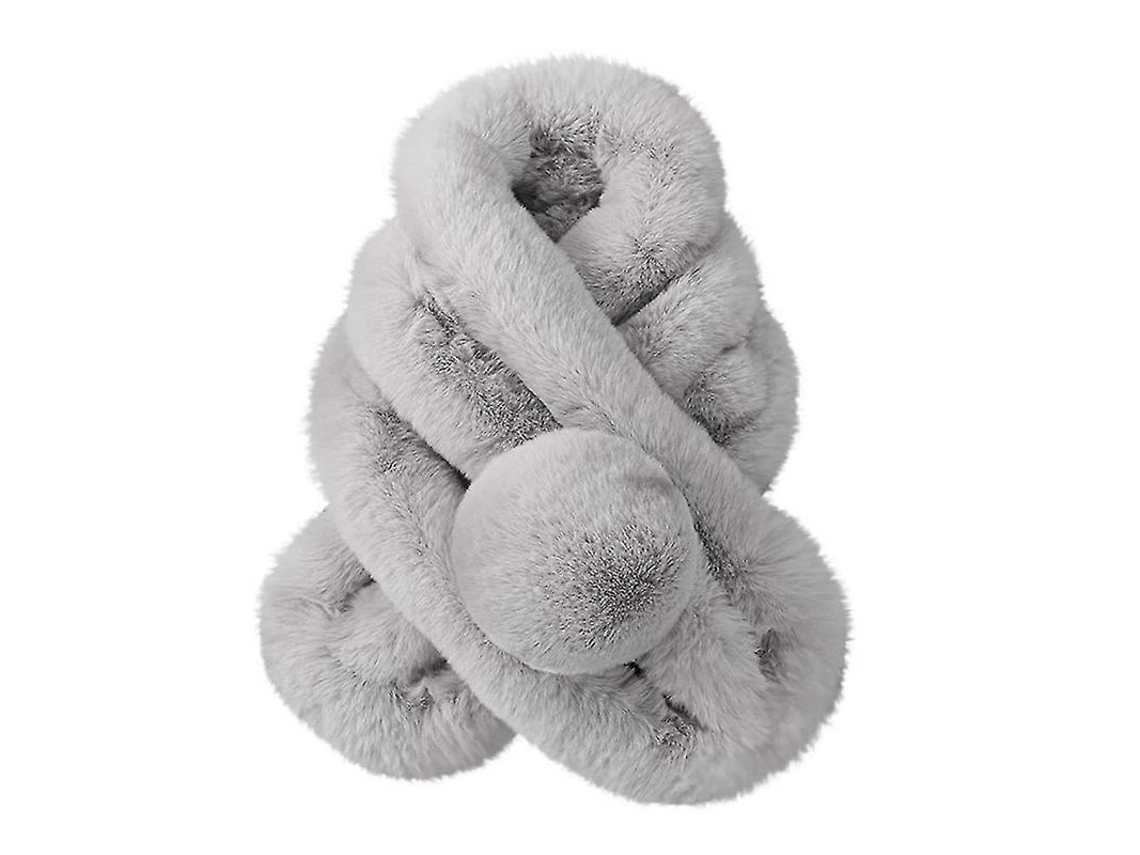 2026 bufanda de Pelo Falso Fluffy para Cuello Abrigador Suave Echarpe para Mujer Moda Casual Invierno