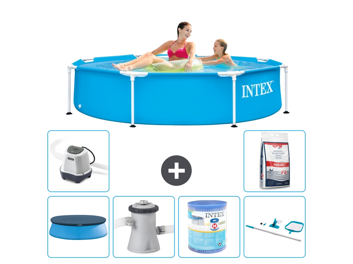 Piscina com Estrutura Redonda 244x51 Cm 7 peças S41433 INTEX