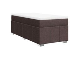 Box Spring Bed, Box Spring Beds Vidaxl Marrom Tecido (100 X 200 Cm)