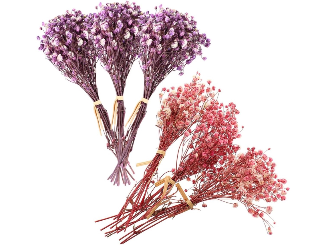 Buquê De 6 Flores De Gipsófila Seca.