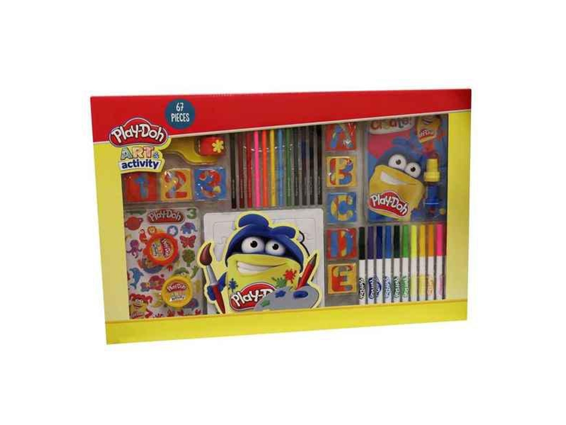 Jogo Pintar e Colorir Cyp Play-Doh Mega Box Activity 67 Pcs
