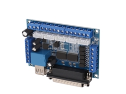 Placa de Interface de Motor Passo a Passo 5 Eixos com Isolamento Óptico