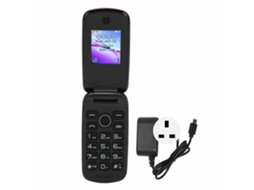 Raum-telefone Flip Dual Sim 2g 1200mah Tela Colorida 1.77 Polegadas Plug Uk Preto