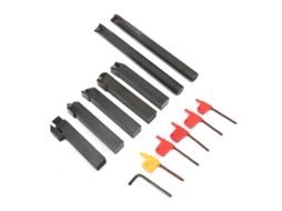 Conjunto De 7 Ferramentas De Torno Em Aço Duro De 16mm Da Laxiscreed Para Torneamento E Furação