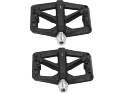 Pedais de bicicleta antiderrapantes em fibra de nylon com design exclusivo