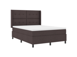 Conjunto 1 Cama Box Vidaxl Castanho Tecido (200 X 160 Cm)