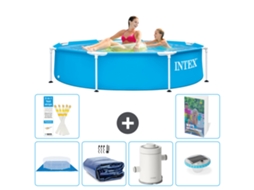 Piscina com Estrutura Redonda 244x51 Cm 5 peças S98 INTEX