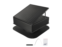 Ventilador Solar De Telhado 35w Com Termóstato, Painel Ajustável E Sistema De Regulação Tekmaquinas