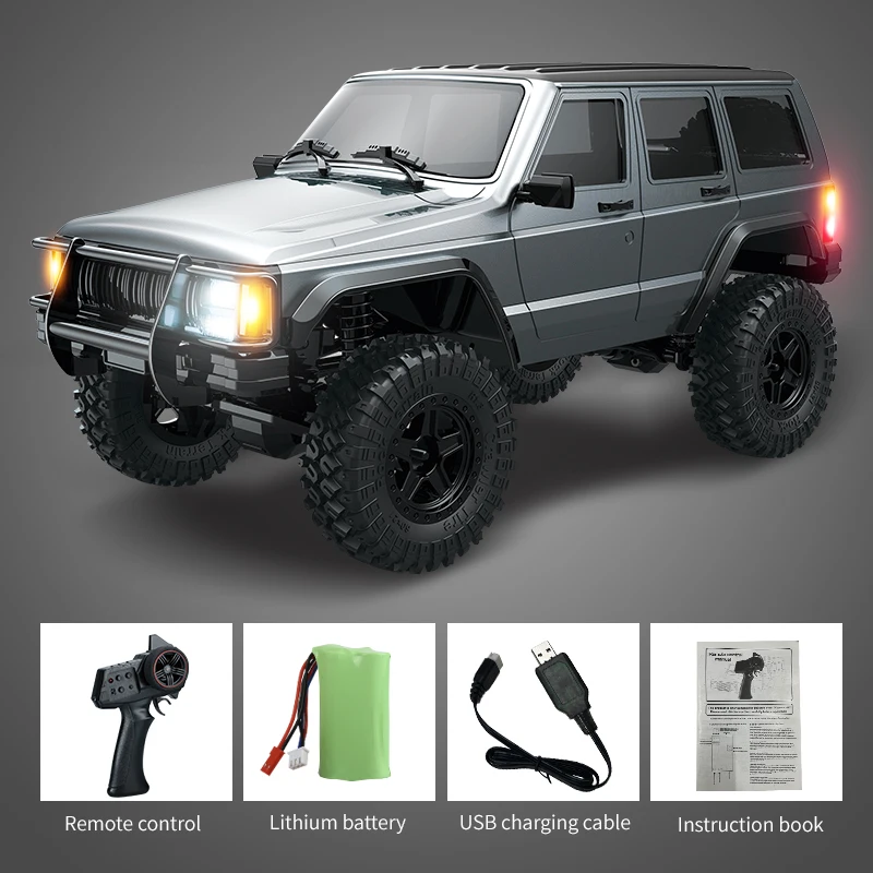 (cinza) Modelo De Controle Remoto Para Veículos 4x4 Off-road