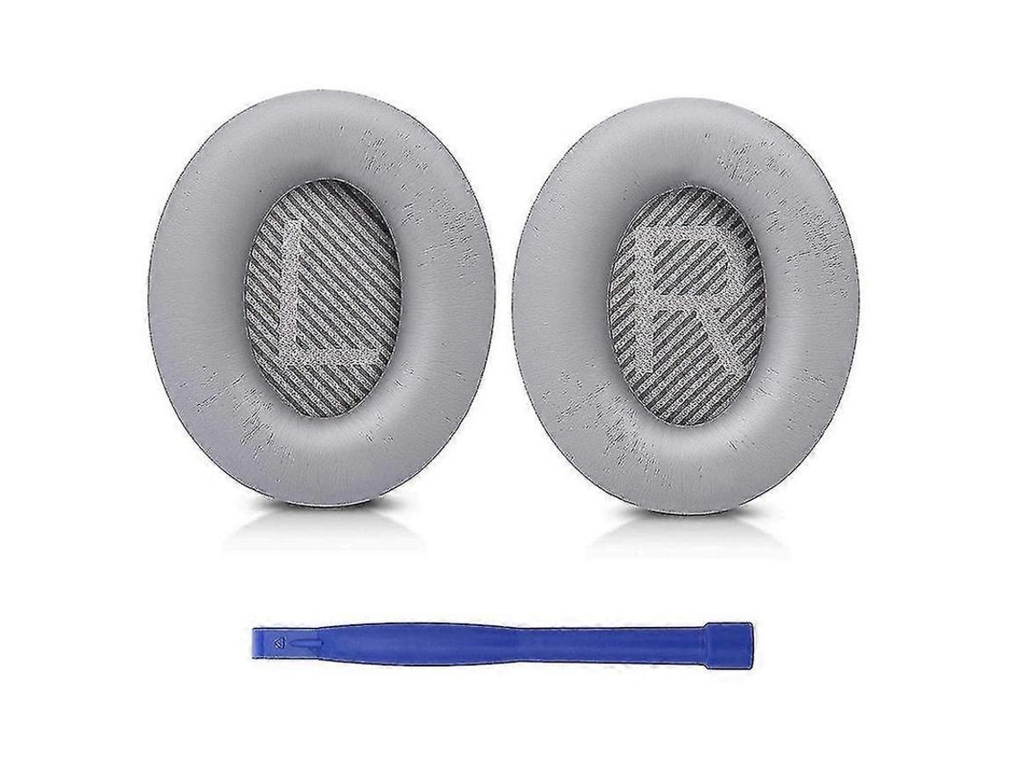 Kit de Orelhas YURU para Fones Bose QC35, Almofada de Espuma de Memória, Cinza