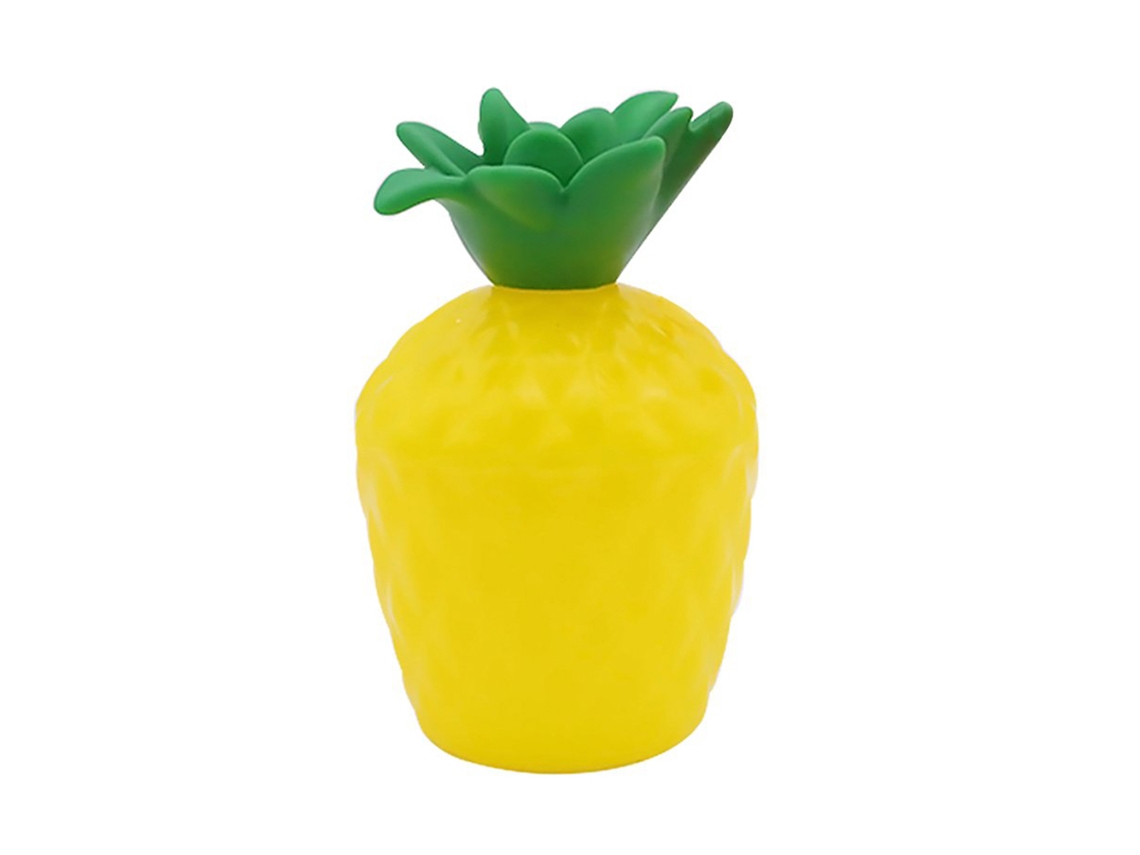 Copo de Côco Plástico para Festas Havaianas Luau Coquetéis Bebidas Amarelo | S/MARCA