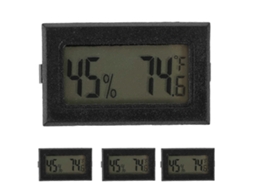 Conjunto De 4 Termômetros E Higrômetros Pequenos Para Medição De Temperatura Interna.