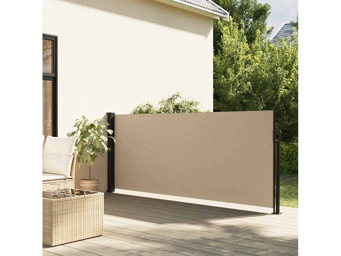 Vidaxl Toldo Lateral Retrátil 140x300 Cm Bege