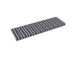 Conjunto 15 Tapete De Escada Vidaxl Cinzento Polipropileno (65 X 21 X 4 Cm)