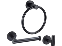 Tehaux Conjunto De 3-porta Toalhas Parede Para Banheiro, Suporte Para Toalhas De Papel, Resistente
