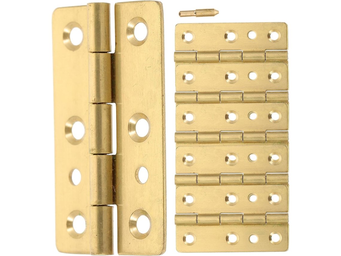 Dobradiças De Piano De 2 Polegadas, Dobradiça Pequena De Cobre, 6 Peças