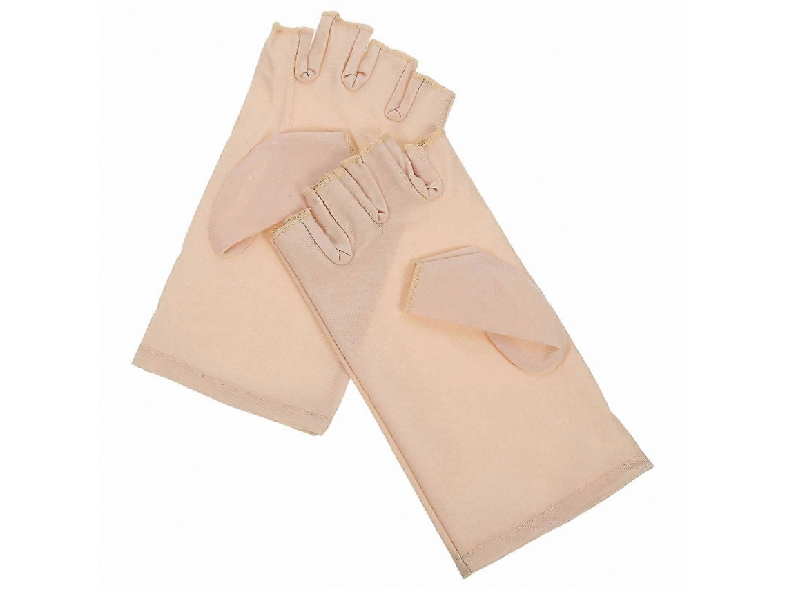 Par de Luvas Sem Dedos Proteção Uv para Manicures Unhas Gel Profissionais e Uso Lâmpadas GOKOCO