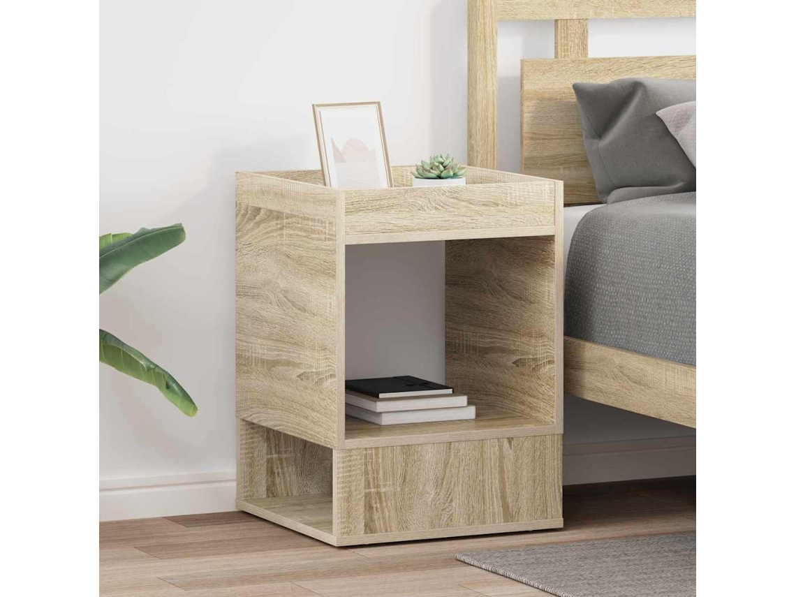 Vidaxl Mesa De Apoio 2 Pcs Carvalho Sonoma 40 X 40 X 56 Cm