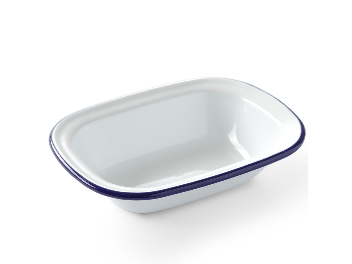 Naczynie Prostokątne Emaliowane Białe 175x130mm HENDI 621202