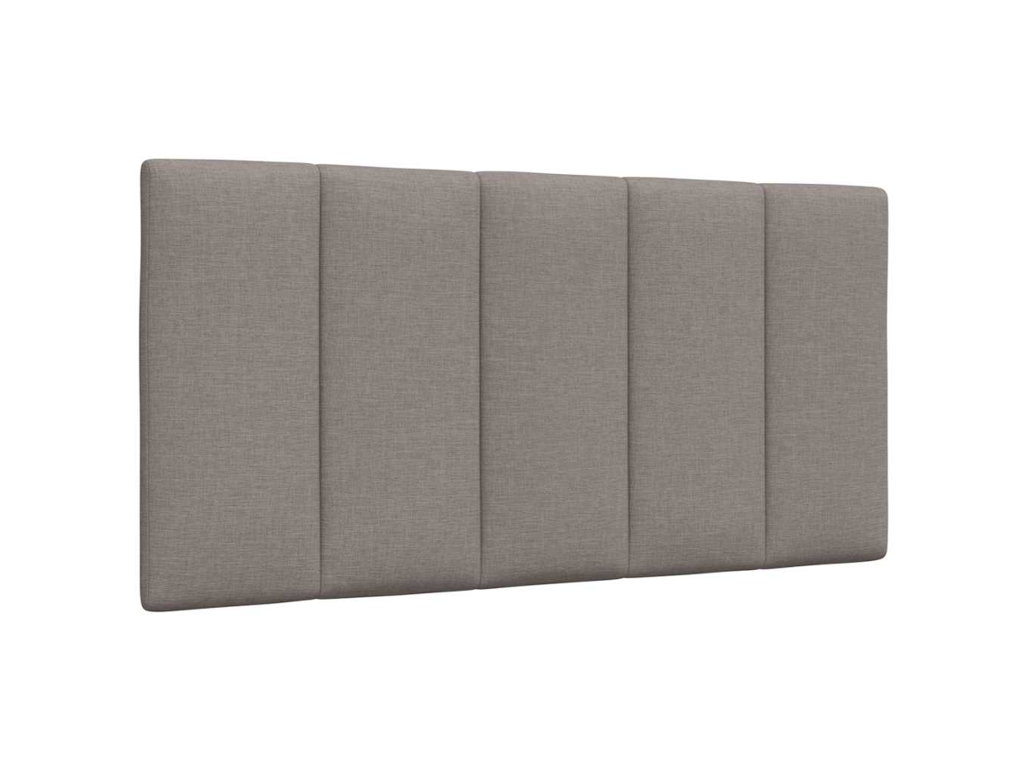 Vidaxl Almofadão De Cabeceira Hanko 100 Cm Tecido Cinzento-acastanhado