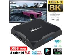 Reprodutor De Mídia 8k Full Hd X96 Max Kodi, Wifi Tv Box Iptv 9.0 Perfeito Aquaforge