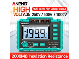 Tester de Resistência de Isolamento Digital Megôhmetro Aneng Mh11 500v 1000v com Display Hd S/MARCA