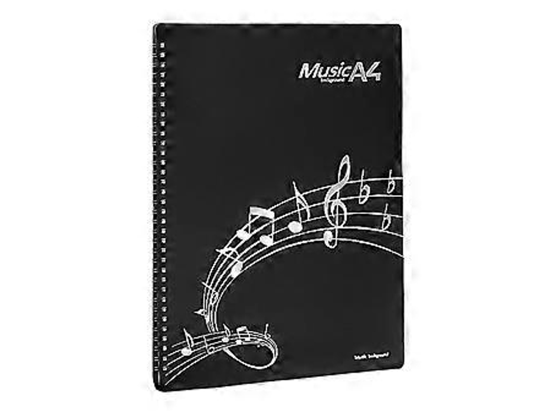 Pasta De Arquivo De Pasta De Certificado Pasta Organizadora Elegante Pasta De Música Profissional Adequada Para Manuseio Conveniente Preto Brilvibera