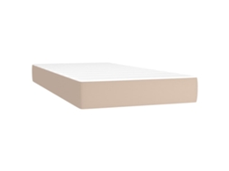 Pocket Spring Bed Mattress, Pocket Spring Bed Mattresses Vidaxl Marrom Couro Artificial (80 X 200 Cm)