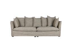 Poltrona de Metal em Poliéster com Flores Rosa, 75x71x71cm ALEXANDRA HOUSE LIVING