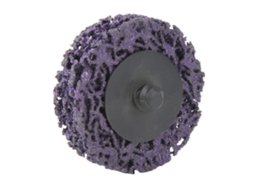 Conjunto de 5 discos de lixa de poliestireno de 2 polegadas e 50 mm com trava para remover ferrugem e tinta (vermelho)