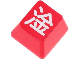 Teclado Mecânico Com Teclas Esc Em Abs Vermelho Para Jogos De Pc.