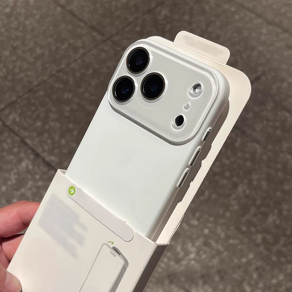 Capa De Celular Com Câmera De Vidro Para Iphone (iphone 14 Pro Max Branco), Capa Traseira À Prova De Choque.